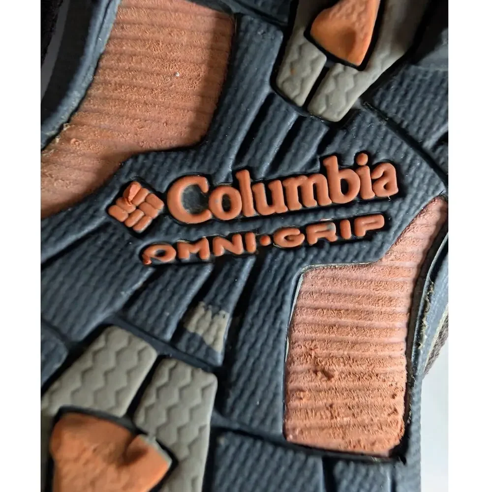 COLUMBIA Omni Grip Firelane Brown Orange‎ Low Top Hiking Trail Shoes Men's 7